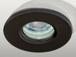 Sklep Kaja Czarne, płaski, stałe oczko podtynkowe IP65 AZ3017 IKA | Kaja