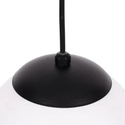 Store Czarno-biała lampa wisząca na sześć żarówek K-4748 | Kaja Oświetlenie Żyrandole Nowoczesne