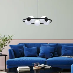 Cheap Czarno-biała lampa wisząca w stylu klasycznym 5011 z serii ORBIT Żyrandole Nowoczesne