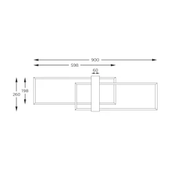 Sklep Kaja Czarno-drewniana lampa sufitowa LED C230624202 MINAR | Kaja