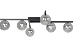 Outlet Czarno-grafitowa lampa sufitowa, na sześć kloszy K-5466 z serii PAXI Żyrandole Nowoczesne