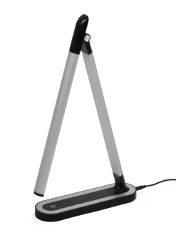 Dzieci Sklep Kaja Czarno-srebrna, ledowa lampka biurkowa K-MT-206 CZARNY z serii NIKO