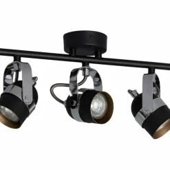 Flash Sale Czarno-srebrne reflektory do salonu ABR-RRH-C-3XGU10 RETRO | Kaja Żyrandole Nowoczesne