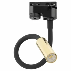 Sklep Kaja Czarno-złota lampa do szyny jednofazowej TK 6612 TRACER | Kaja