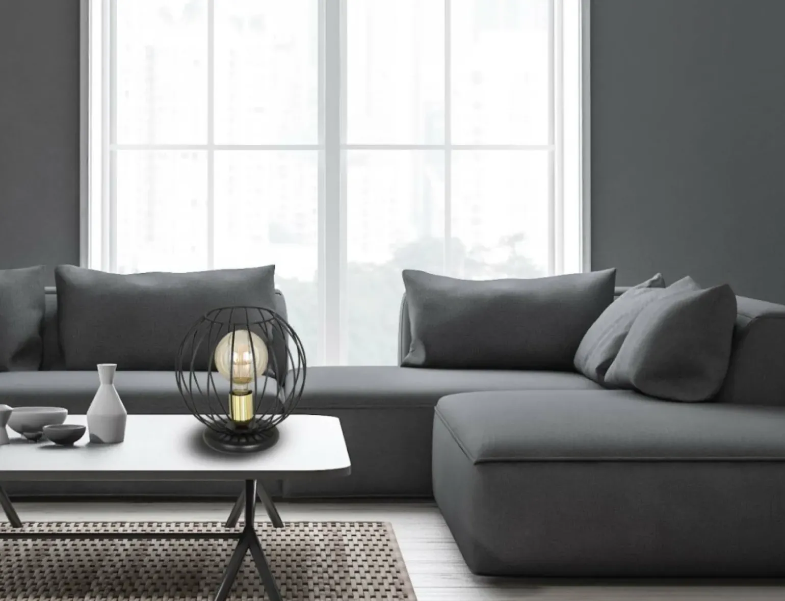 Sklep Kaja Czarno-złota lampa stołowa druciany klosz 144/LN1 | Kaja Oświetlenie