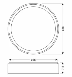 Sklep Kaja Czarno-złota lampa sufitowa, ledowy plafon 13-17727 z serii MANHATTAN | Kaja Ośw