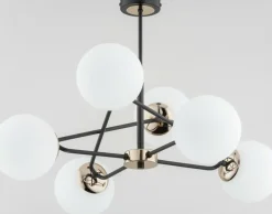 Store Czarno-złota lampa sufitowa o nietypowym designie AL 63099 | Kaja Żyrandole Nowoczesne