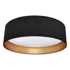 Sklep Kaja Czarno-złota lampa sufitowa, plafon do sypialni ML7070 RONDO | Kaja