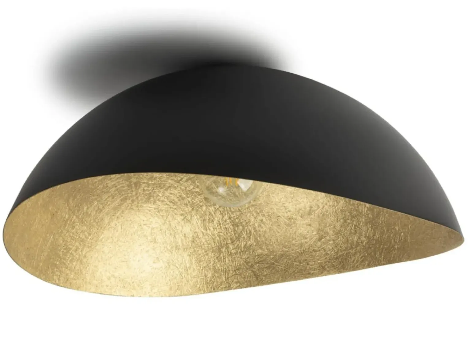 Best Czarno-złota lampa sufitowa, styl nowoczesny SIG 40600 z serii SOLARIS Żyrandole Nowoczesne