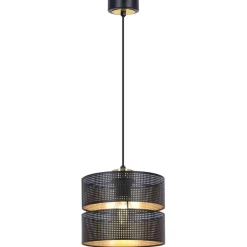 Cheap Czarno-złota lampa wisząca do nowoczesnego salonu K-5500 z serii MALAVI Żyrandole Nowoczesne