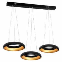 Cheap Czarno-złota lampa wisząca LED ML354 RONDO NERO | Kaja Oświetlenie Żyrandole Nowoczesne