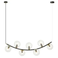 Store Czarno-złota lampa wisząca, nad stół do jadalni 1296/7 z serii RITZ Żyrandole Nowoczesne