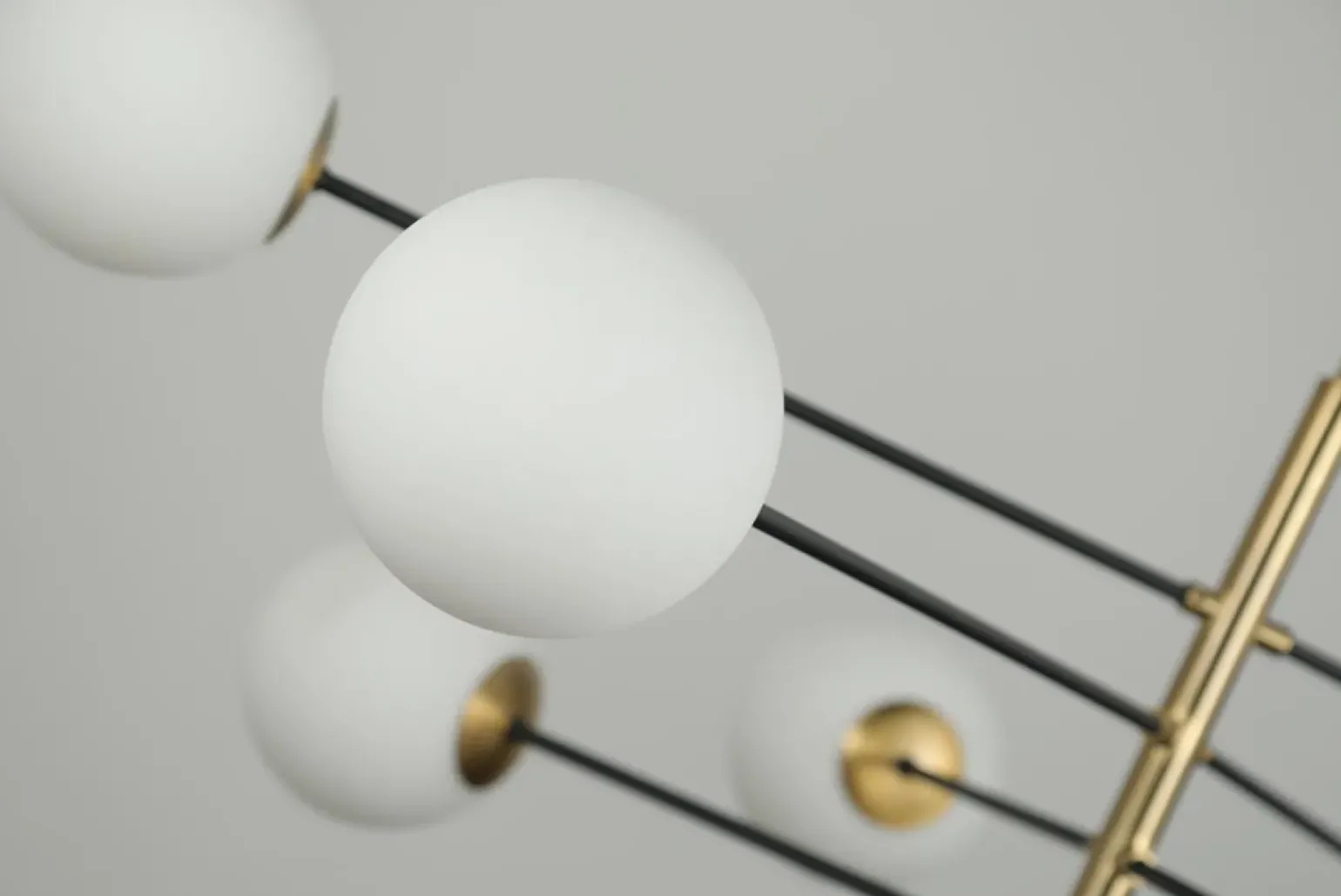 Store Czarno-złota lampa wisząca nad stół AZ4423 OVIEDO | Kaja Oświetlenie Żyrandole Nowoczesne