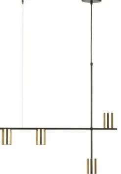 Online Czarno-złota lampa wisząca nad stolik kawowy SIG 33690 VENDO | Kaja Żyrandole Nowoczesne