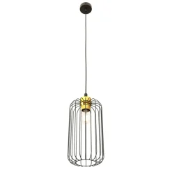 Best Sale Czarno-złota lampa wisząca, pojedyncza 1364/1 z serii VANDER Żyrandole Nowoczesne