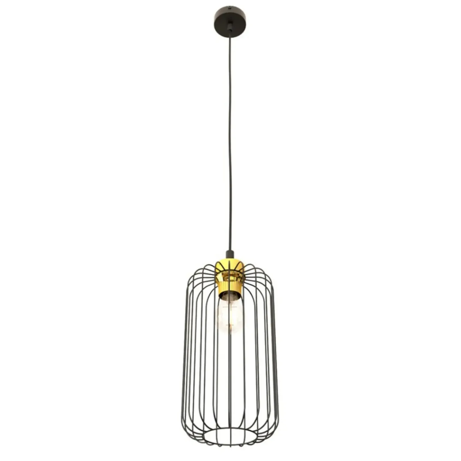 Best Sale Czarno-złota lampa wisząca, pojedyncza 1364/1 z serii VANDER Żyrandole Nowoczesne