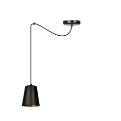 Best Sale Czarno-złota lampa wisząca z dużym gwintem 455/1 | Kaja Oświetlenie Żyrandole Nowoczesne