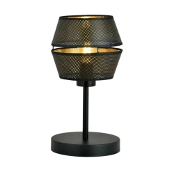 Sklep Kaja Czarno-złota lampka na stolik nocny przy łóżku 1185/LN z serii MALIA