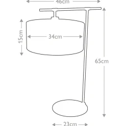 Sklep Kaja Czarno-złota lampka stołowa, nocna BALANCE-TL-BKPB z serii BALANCE