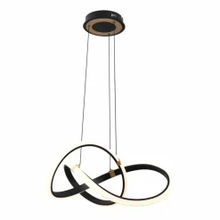 Online Czarno-złota, ledowa lampa wisząca MD9717-1-3BGD INDIGO | Kaja Żyrandole Nowoczesne