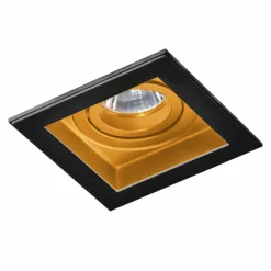 Sklep Kaja Czarno-złota oprawa podtynkowa oczko wpustowe AZ2802 MINORKA | Kaja