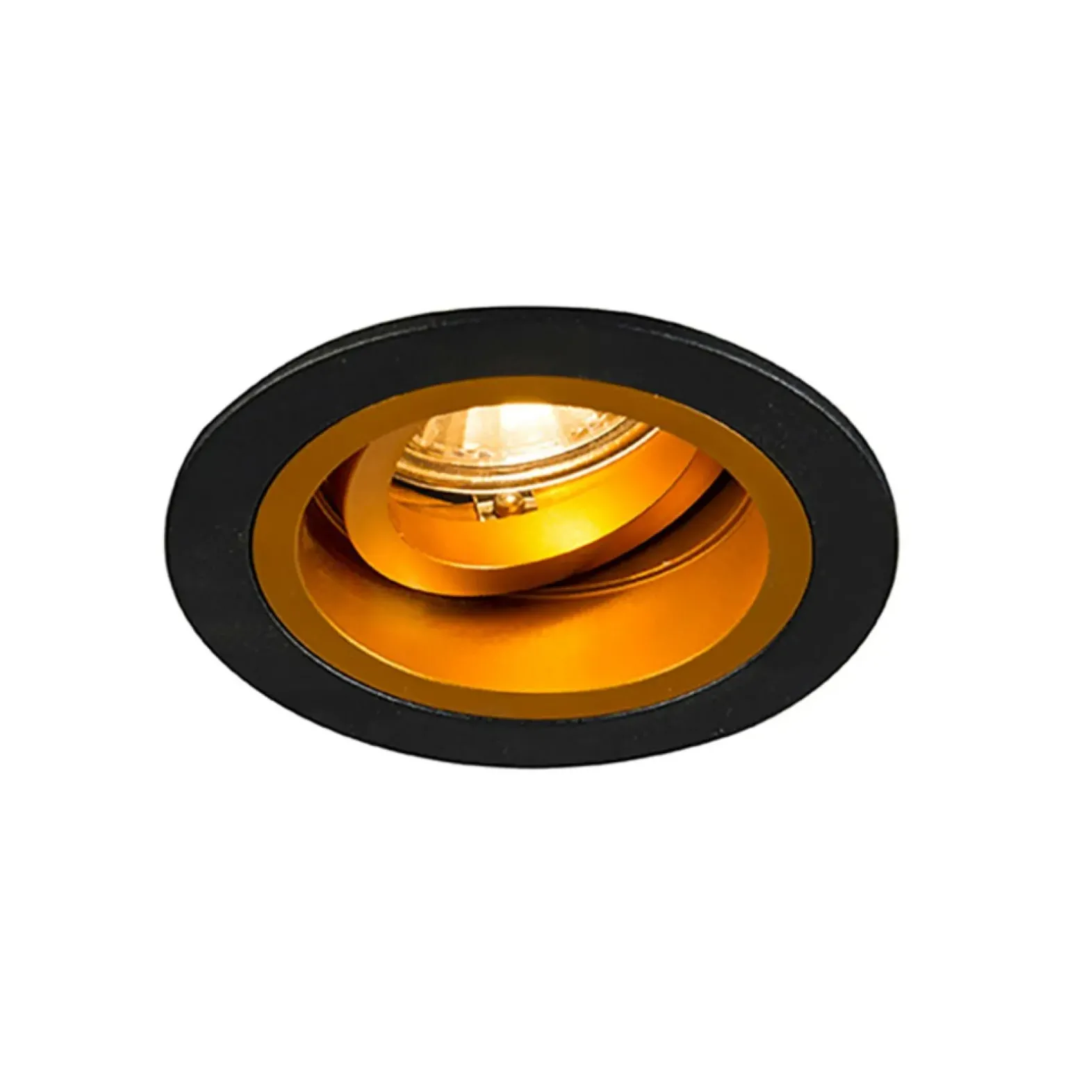 Sklep Kaja Czarno-złote oczko 92702 CHUCK DL ROUND BLACK-GOLD| Kaja Oświetlenie