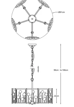Cheap Czarno-złoty, designerski żyrandol P0541-05A-SDAC z serii CAROLINE Żyrandole Nowoczesne