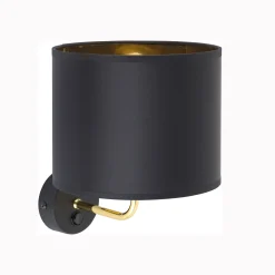 Sklep Kaja Czarno-złoty kinkiet do sypialni i salonu TK 4663 VEGA | Kaja