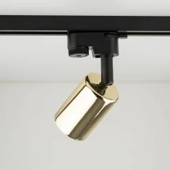 Sklep Kaja Czarno-złoty reflektor do szyny jednofazowej TK 4921 TRACER | Kaja
