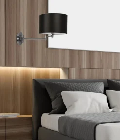 Sklep Kaja Czarny kinkiet ścienny z ruchomym ramieniem 21-27580 z serii ALEXIA | Kaja Oświe