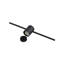 Sklep Kaja Czarny kinkiet do łazienki 40cm 6W LP-777/1W M BK z serii MODERN SLIM