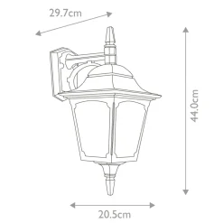 Sklep Kaja Czarny kinkiet elewacyjny, ponadczasowy CP2-BLACK z serii CHAPEL