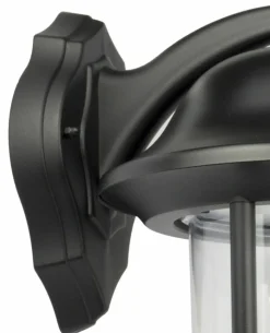 Sklep Kaja Czarny kinkiet elewacyjny na żarówkę E27 K 3012/1/O z serii PRINCE | Kaja Oświet