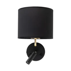 Sklep Kaja Czarny kinkiet z dwoma włącznikami TK 4234 RICHI | Kaja Oświetlenie