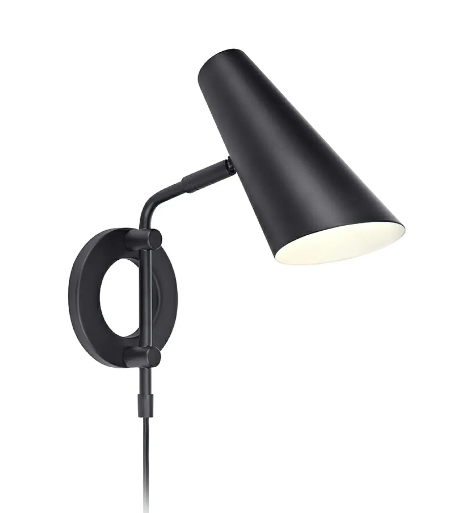 Sklep Kaja Czarny kinkiet z eleganckim kloszem 106782 z serii CAL| Kaja