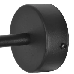 Sklep Kaja Czarny kinkiet z kloszem do przedpokoju K-4884 FARO | Kaja Oświetlenie