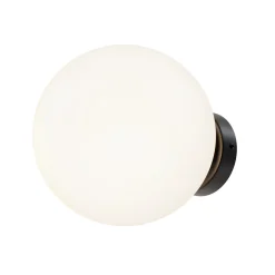 Sklep Kaja Czarny kinkiet z okrągłym kloszem ⌀20cm MOD321WL-01B1 BASIC FORM