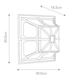 Sklep Kaja Czarny kinkiet zewnętrzny, plafon CP12-BLACK z serii CHAPEL