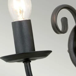 Sklep Kaja Czarny, klasyczny kinkiet ścienny ART2-BLACK z serii ARTISAN