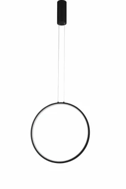 Clearance Czarny, ledowy pionowy zwis obręcz ⌀40cm AZ5253 MASSIMA | Kaja Żyrandole Nowoczesne