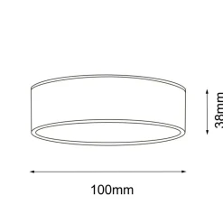 Sklep Kaja Czarny, niski spot LED do łazienki IP44 4000K ANT 8575 z serii TOTTO