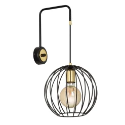 Sklep Kaja nowoczesny kinkiet z drucianym kloszem 144/K1 | Kaja