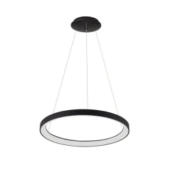 Best Czarny okrąg wiszący ⌀58 PND-53675-058RPC-BK-3KS4K-TRDIMM VICO | Kaja Żyrandole Nowoczesne