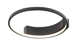 Best Czarny, okrągły plafon, obręcz LED Ø40cm MX C0199 VELVET | Kaja Żyrandole Nowoczesne