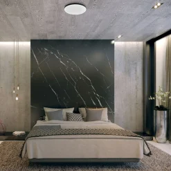 Sklep Kaja Czarny, płaski plafon LED ⌀37,5cm 4000K ML9089 SLIMI | Kaja