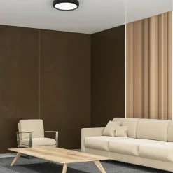 Sklep Kaja Czarny plafon sufitowy, wbudowany LED 36W ML6394 z serii GEA | Kaja Oświetlenie