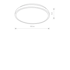 Sklep Kaja plafon, wbudowany LED, moc 22W, 4000K 8183 | Kaja Oświetlenie