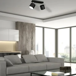 Best Sale Czarny reflektor do kuchni i korytarza 2xGX53 MLP7600 DIXIE | Kaja Żyrandole Nowoczesne