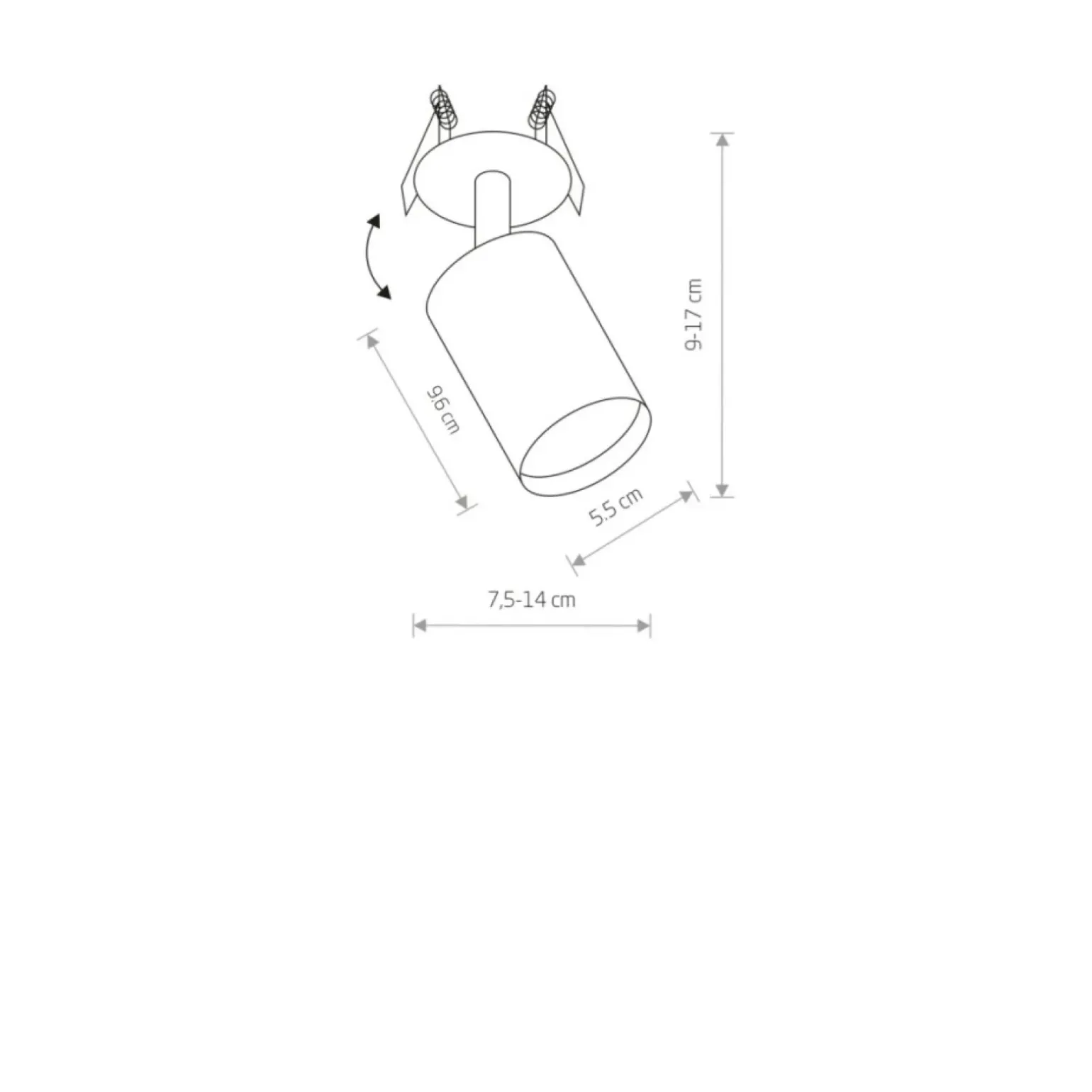 Sklep Kaja reflektor, mocowany podtynkowo, na GU10 9400 | Kaja Oświetlenie