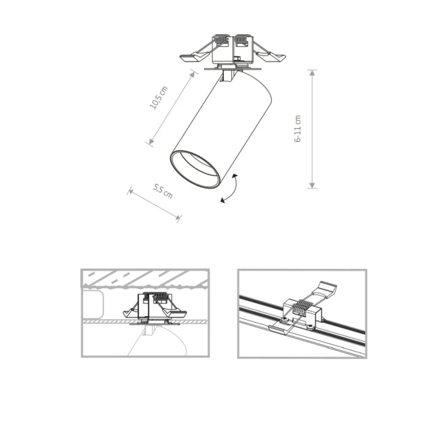 Sklep Kaja reflektor, na jedną wymienną żarówkę GU10 7833 | Kaja
